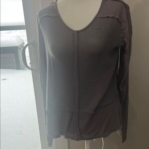 White Crow Women's Charcoal Long Sleeve Top